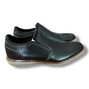 NWOT Florsheim Comfortech Black Leather Slip-on Loafers Business Men’s Size 9.5